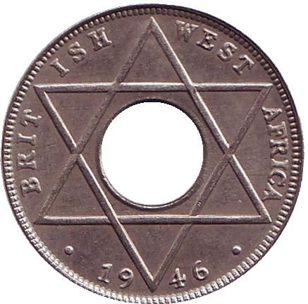 Монета 1/10 пенни. 1946 год (KN), Британская Западная Африка.