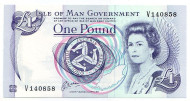 Банкнота 1 фунт. 1990-2009 гг., Остров Мэн. (Фиолетовая) Банкнота 1 фунт. 1990-2009 гг., Остров Мэн. (Фиолетовая)
