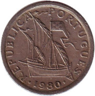 Монета 2,5 эскудо. 1980 год, Португалия. Монета 2,5 эскудо. 1980 год, Португалия.