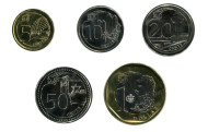 Набор монет Сингапура (5 штук). Сингапур, 2013 год. Набор монет Сингапура (5 штук). Сингапур, 2013 год.