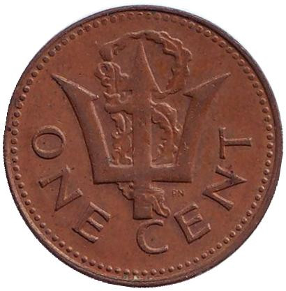 Монета 1 цент. 1979 год, Барбадос.