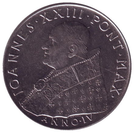 Монета 100 лир. 1962 год, Ватикан. Второй Вселенский собор. Монета 100 лир. 1962 год, Ватикан. Второй Вселенский собор.