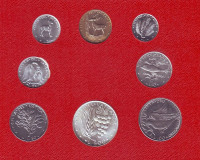 Годовой набор монет Ватикана. (8 штук), 1976 год.