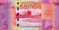 Банкнота 5 тала, Самоа. Банкнота 5 тала, Самоа.