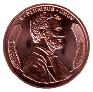 Линкольн. Монетовидный жетон. Унция меди 999. США. Линкольн. Монетовидный жетон. Унция меди 999. США.