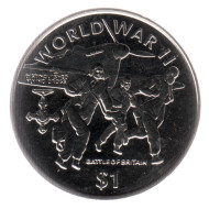 Монета 1 доллар, 1997 год, Либерия. Битва за Британию. Монета 1 доллар, 1997 год, Либерия. Битва за Британию.