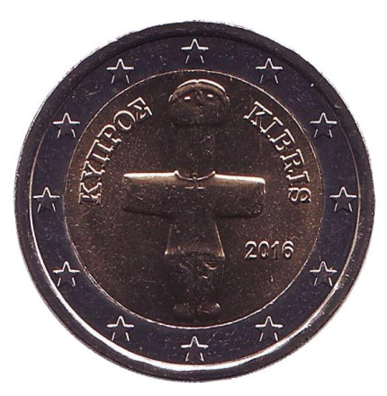 Монета 2 евро. 2016 год, Кипр.