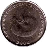 Монета 1 сентаво. 2004 год, Восточный Тимор. Монета 1 сентаво. 2004 год, Восточный Тимор.