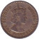 Монета 25 миллей. 1955 год, Кипр. Бык. Монета 25 миллей. 1955 год, Кипр. Бык.