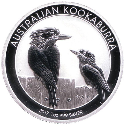 Монета 1 доллар. 2017 год, Австралия. Кукабарра.