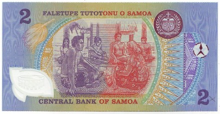 Банкнота 2 тала, Самоа. Банкнота 2 тала, Самоа.