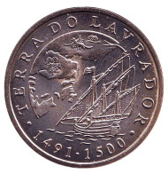 Монета 200 эскудо, 2000 год, Португалия. Открытие Лабрадора. Монета 200 эскудо, 2000 год, Португалия. Открытие Лабрадора.