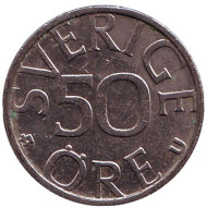 Монета 50 эре. 1980 год, Швеция. Монета 50 эре. 1980 год, Швеция.