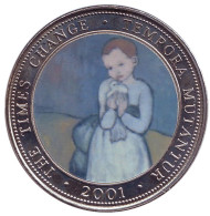 Монета 250 шиллингов. 2001 год, Сомали. (Вар. 1) Пабло Пикассо. Ребенок с голубем. Картины великих художников. Монета 250 шиллингов. 2001 год, Сомали. (Вар. 1) Пабло Пикассо. Ребенок с голубем. Картины великих художников.