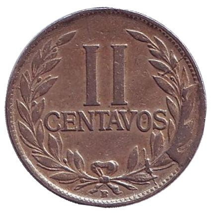 Монета 2 сентаво. 1946 год, Колумбия.
