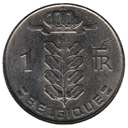 Монета 1 франк. 1972 год, Бельгия. (Belgique)