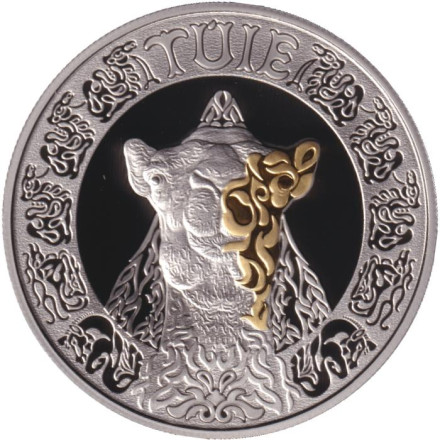 Монета 200 тенге. 2023 год, Казахстан. Верблюд. Серия "Культовые животные тотемы кочевников".