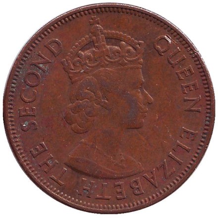 Монета 5 центов. 1971 год, Маврикий. Монета 5 центов. 1971 год, Маврикий.