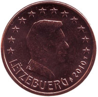 Монета 5 центов. 2010 год, Люксембург.