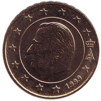 Монета 10 центов. 1999 год, Бельгия.