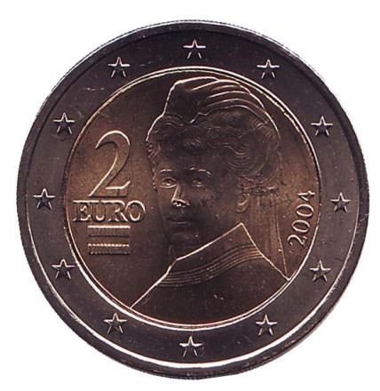 Монета 2 евро. 2004 год, Австрия.