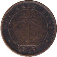 Монета 1/2 цента. 1937 год, Либерия. Слон. Монета 1/2 цента. 1937 год, Либерия. Слон.