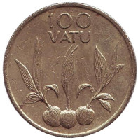 Сельскохозяйственные растения. Монета 100 вату. 1995 год, Вануату.