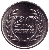 Монета 20 сентаво. 1979 год, Колумбия. UNC. Монета 20 сентаво. 1979 год, Колумбия. UNC.