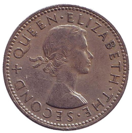 Монета 1 шиллинг. 1961 год, Новая Зеландия. Воин Маори. Монета 1 шиллинг. 1961 год, Новая Зеландия. Воин Маори.