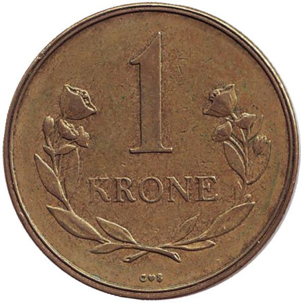 Монета 1 крона. 1957 год, Гренландия.
