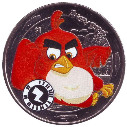 Монета 1 доллар. 2018 год, Сьерра-Леоне. Angry Birds. (Злые птицы).