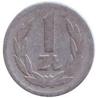 Монета 1 злотый. 1949 год, Польша. Монета 1 злотый. 1949 год, Польша.