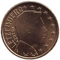 Монета 10 центов. 2010 год, Люксембург.