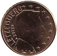 Монета 10 центов. 2012 год, Люксембург.
