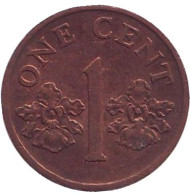 Монета 1 цент. 1986 год, Сингапур. Монета 1 цент. 1986 год, Сингапур.