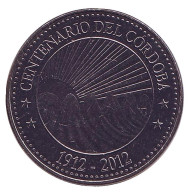 Монета 5 кордоб. 2012 год, Никарагуа. 100 лет Кордобе (национальной валюте). Монета 5 кордоб. 2012 год, Никарагуа. 100 лет Кордобе (национальной валюте).