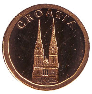 Монета 12 долларов. 2008 год, Либерия. Хорватия. "Страны Европы". Монета 12 долларов. 2008 год, Либерия. Хорватия. "Страны Европы".