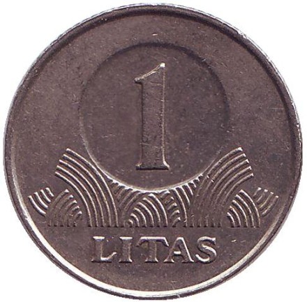 Монета 1 лит. 2002 год, Литва. Рыцарь. Монета 1 лит. 2002 год, Литва. Рыцарь.