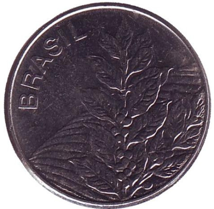 Монета 5 крузейро. 1984 год, Бразилия. Кофе.