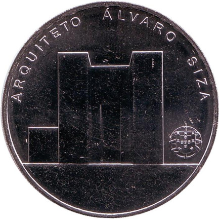 Монета 7,5 евро. 2017 год, Португалия. Архитектор Алвару Сиза Виейра.