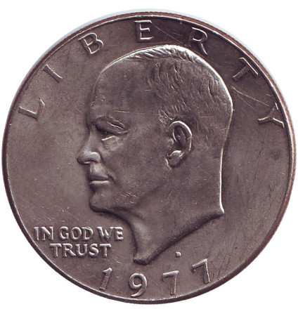 Дуайт Эйзенхауэр. 1 доллар, 1977 год (D), США.