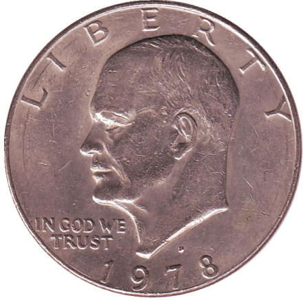 Дуайт Эйзенхауэр. 1 доллар, 1978 год (D), США. 
