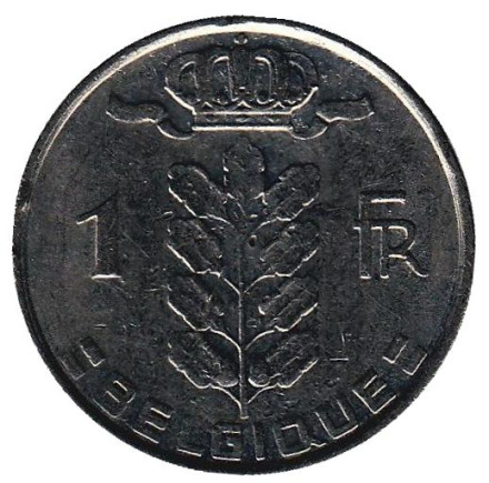 Монета 1 франк. 1979 год, Бельгия. (Belgique)