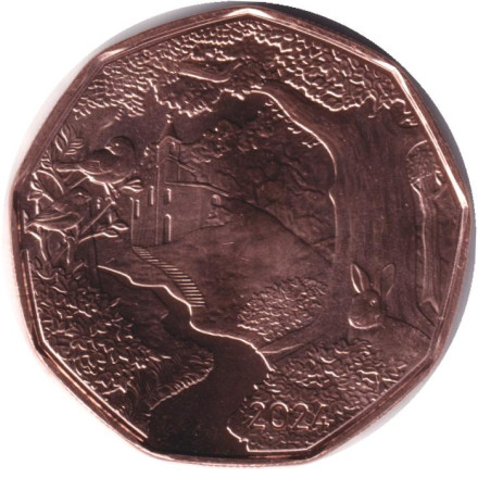 Монета 5 евро. 2024 год, Австрия. Пасха 2024 – в пути.