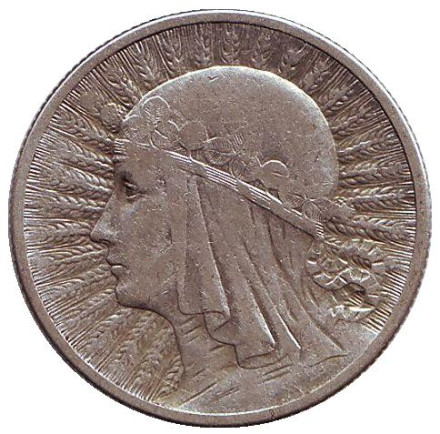 Монета 2 злотых. 1933 год, Польша. Королева Ядвига.