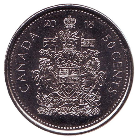 Монета 50 центов. 2018 год, Канада.