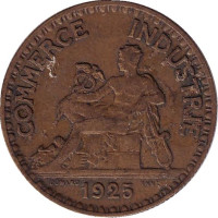 2 франка. 1925 год, Франция.