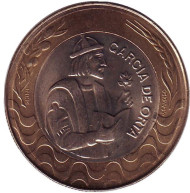 Монета 200 эскудо. 2001 год, Португалия. Гарсия де Орта. Монета 200 эскудо. 2001 год, Португалия. Гарсия де Орта.