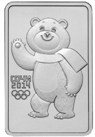 Монета 3 рубля. 2012 год. СПМД, Россия. Белый мишка. XXII зимние Олимпийские Игры, Сочи 2014. Монета 3 рубля. 2012 год. СПМД, Россия. Белый мишка. XXII зимние Олимпийские Игры, Сочи 2014.
