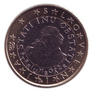Монета 1 евро. 2007 год, Словения. Монета 1 евро. 2007 год, Словения.
